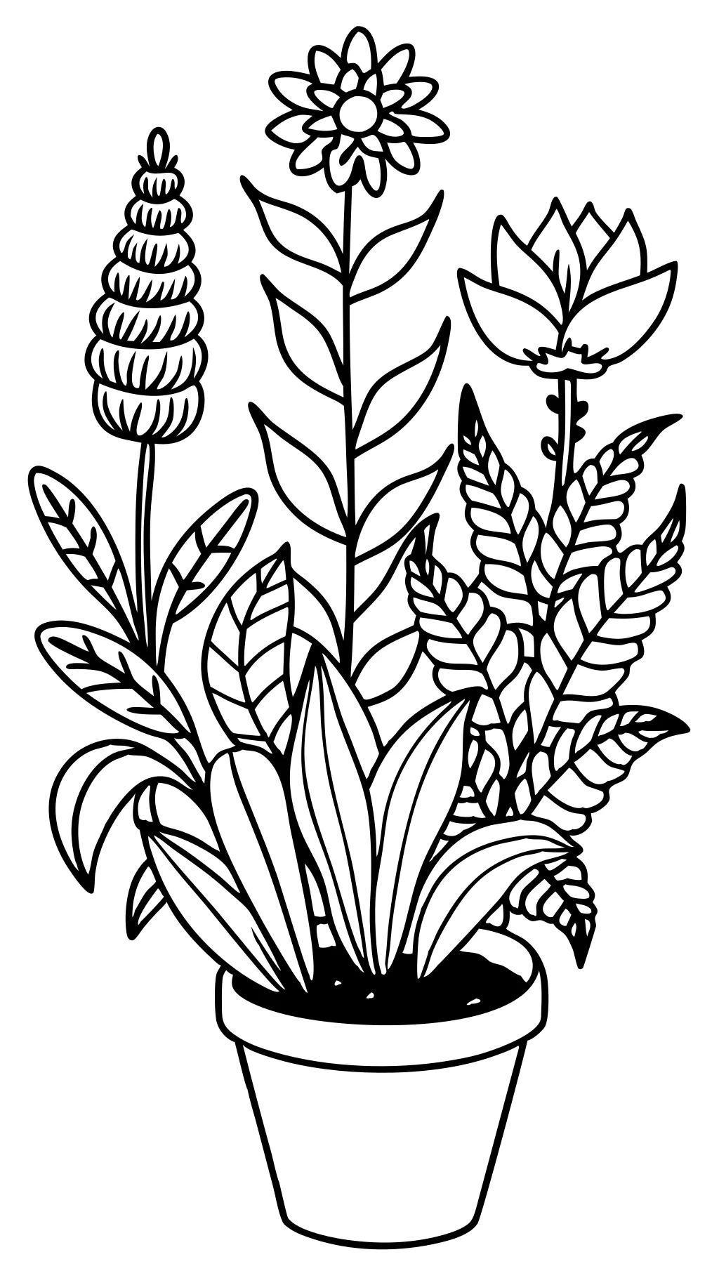 plant coloring page